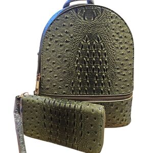 Ostrich 2-In-1 Backpack with Wallet